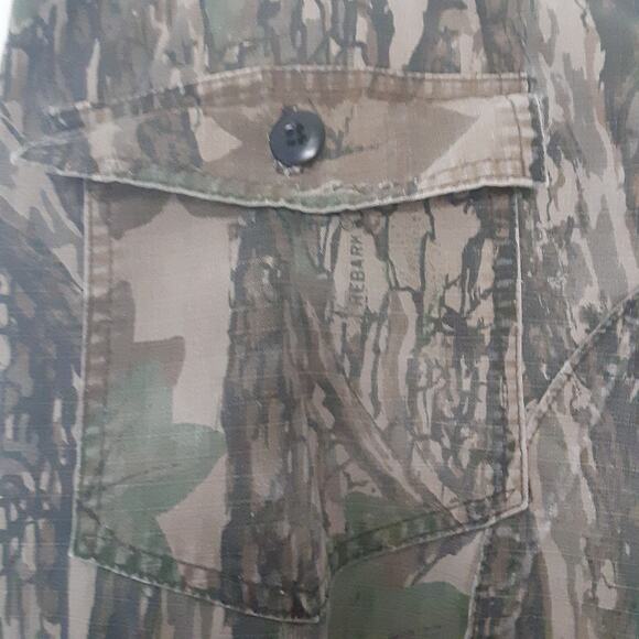 Vintage Walls Mens Outdoor Camo Cargo Pants Size 36x30 Made In USA Double Knee - Picture 8 of 12